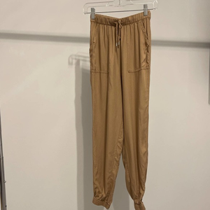 Divided by H&M Brown Elastic Waist‎ Drawstring Joggers Size 2 Pre-owned